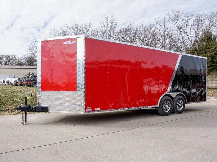 Enclosed Trailer 8.5'x22' Red & Black - Car Hauler 5 Enclosed Trailer 8.5'x22' Red & Black - Car Hauler - Image 3