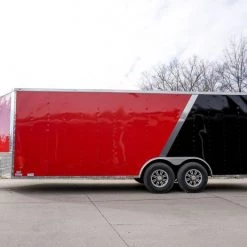 Enclosed Trailer 8.5'x22' Red & Black - Car Hauler 28 Enclosed Trailer 8.5'x22' Red & Black - Car Hauler -Cheap Trailers Store dsc02703 2 1 1
