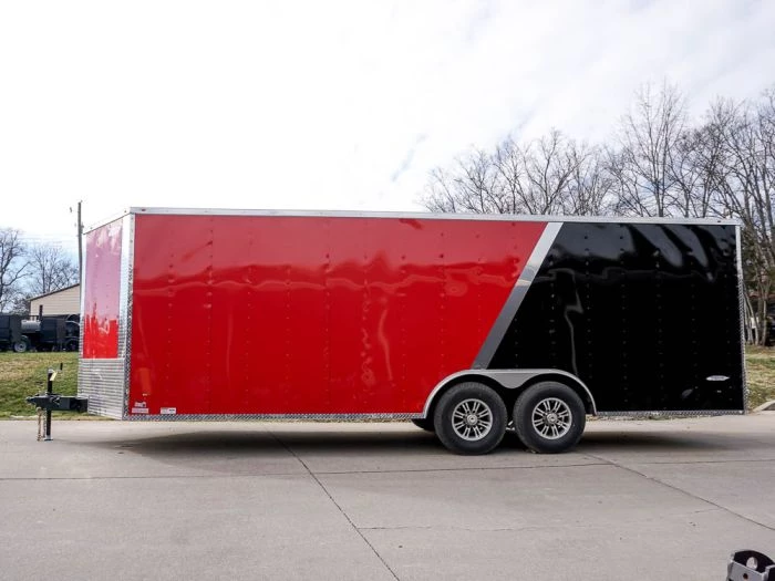 Enclosed Trailer 8.5'x22' Red & Black - Car Hauler 6 Enclosed Trailer 8.5'x22' Red & Black - Car Hauler - Image 4