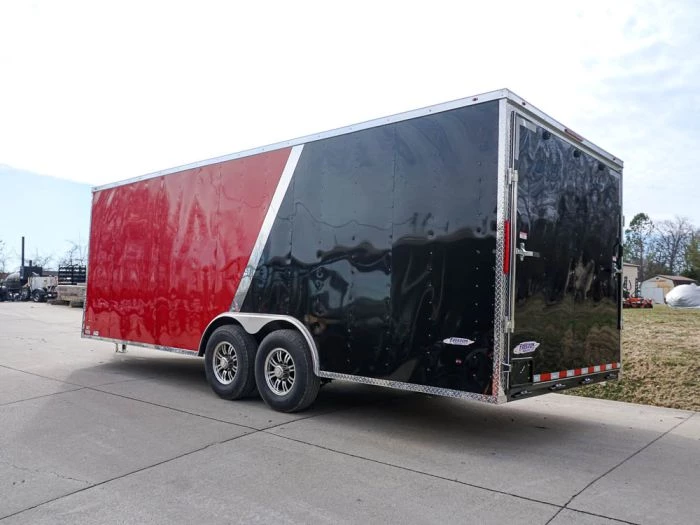 Enclosed Trailer 8.5'x22' Red & Black - Car Hauler 7 Enclosed Trailer 8.5'x22' Red & Black - Car Hauler - Image 5