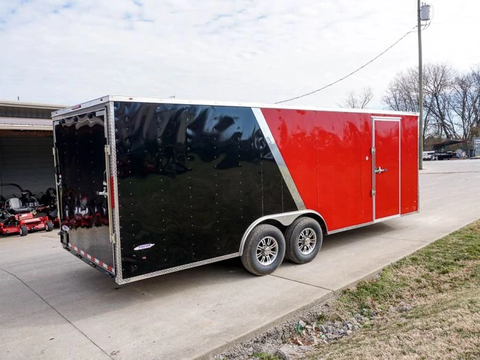 Enclosed Trailer 8.5'x22' Red & Black - Car Hauler 8 Enclosed Trailer 8.5'x22' Red & Black - Car Hauler - Image 6