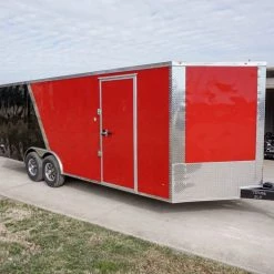 Enclosed Trailer 8.5'x22' Red & Black - Car Hauler 33 Enclosed Trailer 8.5'x22' Red & Black - Car Hauler -Cheap Trailers Store dsc02711 2 1