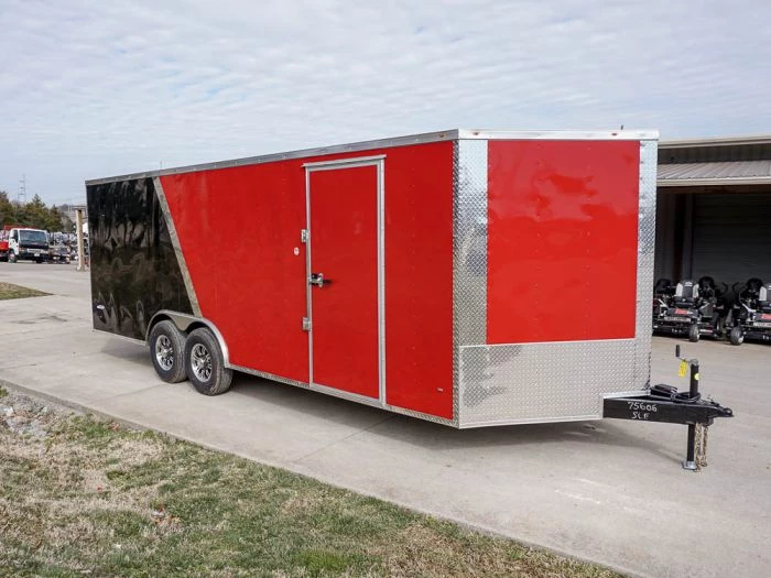 Enclosed Trailer 8.5'x22' Red & Black - Car Hauler 11 Enclosed Trailer 8.5'x22' Red & Black - Car Hauler - Image 9