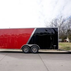 Enclosed Trailer 8.5'x22' Red & Black - Car Hauler 34 Enclosed Trailer 8.5'x22' Red & Black - Car Hauler -Cheap Trailers Store dsc02712 1 1 1