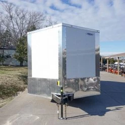 Enclosed Trailer 8.5' x 20' White - Cargo Hauler Car Motorcycle