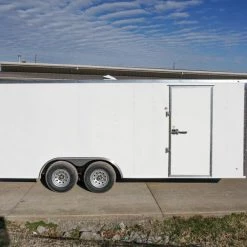 Enclosed Trailer 8.5' x 20' White - Cargo Hauler Car Motorcycle -Cheap Trailers Store dsc02733 2 1