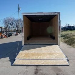Enclosed Trailer 8.5' x 20' White - Cargo Hauler Car Motorcycle -Cheap Trailers Store dsc02740 2 1