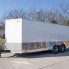 Enclosed Trailer Custom 7'x18' White Tandem Axle with Ramp and E-Tracks -Cheap Trailers Store dsc02779 2 1