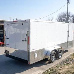 Enclosed Trailer Custom 7'x18' White Tandem Axle with Ramp and E-Tracks 31 Enclosed Trailer Custom 7'x18' White Tandem Axle with Ramp and E-Tracks -Cheap Trailers Store dsc02784 3 1