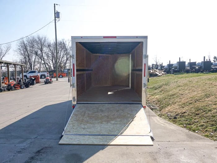 Enclosed Trailer Custom 7'x18' White Tandem Axle with Ramp and E-Tracks 13 Enclosed Trailer Custom 7'x18' White Tandem Axle with Ramp and E-Tracks - Image 11