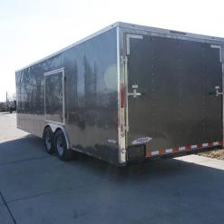 Enclosed Trailer 8.5x24 Tandem Axle Charcoal Gray - Motorcycle Car Hauler -Cheap Trailers Store dsc02807 2 1