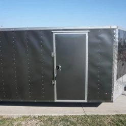 Enclosed Trailer 8.5x24 Tandem Axle Charcoal Gray - Motorcycle Car Hauler -Cheap Trailers Store dsc02812 2 1