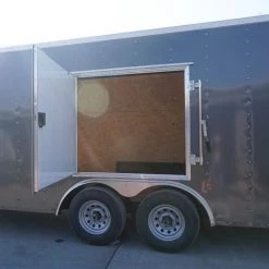 Enclosed Trailer 8.5x24 Tandem Axle Charcoal Gray - Motorcycle Car Hauler -Cheap Trailers Store dsc02819 1 1