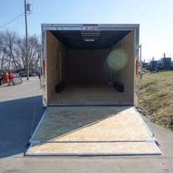 Enclosed Trailer 8.5x24 Tandem Axle Charcoal Gray - Motorcycle Car Hauler -Cheap Trailers Store dsc02821 1 1