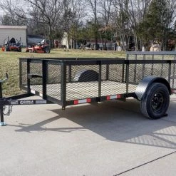 6.4x10 Dovetail Utility Trailer with 2ft Mesh Sides