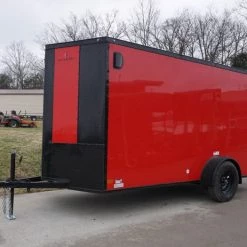 6x12 Enclosed Trailer Red V-Nose Blackout Package 3,500lb Axle 27 6x12 Enclosed Trailer Red V-Nose Blackout Package 3,500lb Axle -Cheap Trailers Store dsc03367 2 1