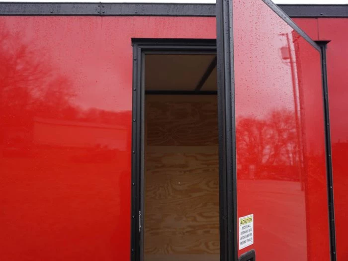 6x12 Enclosed Trailer Red V-Nose Blackout Package 3,500lb Axle 15 6x12 Enclosed Trailer Red V-Nose Blackout Package 3,500lb Axle - Image 13