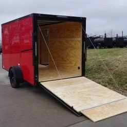 6x12 Enclosed Trailer Red V-Nose Blackout Package 3,500lb Axle 38 6x12 Enclosed Trailer Red V-Nose Blackout Package 3,500lb Axle -Cheap Trailers Store dsc03382 2 1