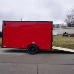 6x12 Enclosed Trailer Red V-Nose Blackout Package 3,500lb Axle 39 6x12 Enclosed Trailer Red V-Nose Blackout Package 3,500lb Axle -Cheap Trailers Store dsc03384 2 1