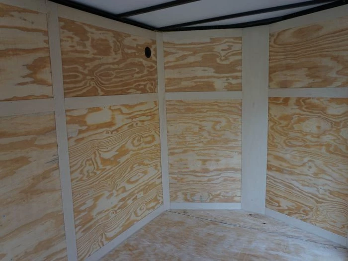 6x12 Enclosed Trailer Red V-Nose Blackout Package 3,500lb Axle 23 6x12 Enclosed Trailer Red V-Nose Blackout Package 3,500lb Axle - Image 21