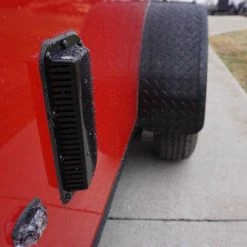 7x12 Enclosed Trailer Red V-Nose Blackout Package 3,500lb Axle -Cheap Trailers Store dsc03405 2 1