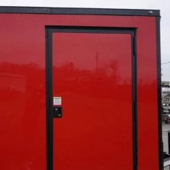 7x12 Enclosed Trailer Red V-Nose Blackout Package 3,500lb Axle -Cheap Trailers Store dsc03406 2 1