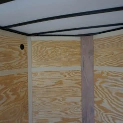 7x12 Enclosed Trailer Red V-Nose Blackout Package 3,500lb Axle -Cheap Trailers Store dsc03411 1 1