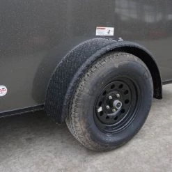 7x12 Enclosed Trailer Charcoal V-Nose Blackout Package 3,500lb Axle -Cheap Trailers Store dsc03432 2 1