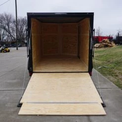 7x12 Enclosed Trailer Charcoal V-Nose Blackout Package 3,500lb Axle -Cheap Trailers Store dsc03436 2 1