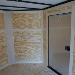 7x12 Enclosed Trailer Charcoal V-Nose Blackout Package 3,500lb Axle -Cheap Trailers Store dsc03440 2 1