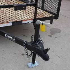 6.4x12 Dovetail Utility Trailer with 2ft Mesh Sides -Cheap Trailers Store dsc03444 1 1 1