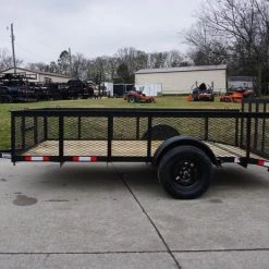 6.4x12 Dovetail Utility Trailer with 2ft Mesh Sides -Cheap Trailers Store dsc03447 1 1 1
