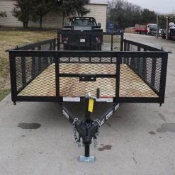 6.4x12 Dovetail Utility Trailer with 2ft Mesh Sides -Cheap Trailers Store dsc03448 1 1 1