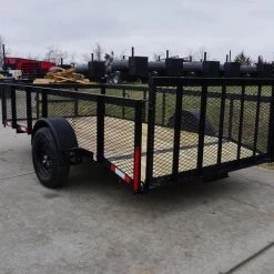 6.4x12 Dovetail Utility Trailer with 2ft Mesh Sides -Cheap Trailers Store dsc03452 1 1