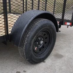 6.4x12 Dovetail Utility Trailer with 2ft Mesh Sides -Cheap Trailers Store dsc03459 1 1 1