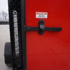 7x14 Enclosed Trailer Red V-Nose Blackout Package 3,500lb Axle -Cheap Trailers Store dsc03489 2 1