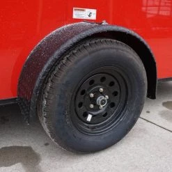 7x14 Enclosed Trailer Red V-Nose Blackout Package 3,500lb Axle -Cheap Trailers Store dsc03490 2 1