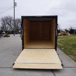 7x14 Enclosed Trailer Red V-Nose Blackout Package 3,500lb Axle -Cheap Trailers Store dsc03498 1 1