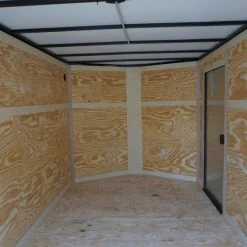 7x14 Enclosed Trailer Red V-Nose Blackout Package 3,500lb Axle -Cheap Trailers Store dsc03499 1 1