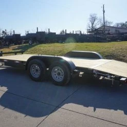 7x18 Wood Deck Car Hauler (2) 3500lb Axle w/ Brake and Ramps 23 7x18 Wood Deck Car Hauler (2) 3500lb Axle w/ Brake and Ramps -Cheap Trailers Store dsc03527 3 1