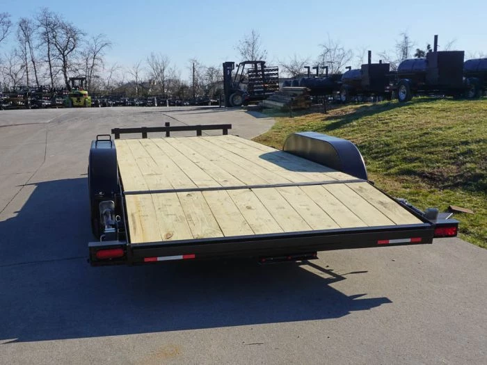 7x18 Wood Deck Car Hauler (2) 3500lb Axle w/ Brake and Ramps 8 7x18 Wood Deck Car Hauler (2) 3500lb Axle w/ Brake and Ramps - Image 6