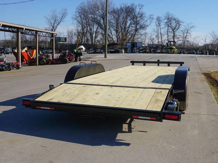 7x18 Wood Deck Car Hauler (2) 3500lb Axle w/ Brake and Ramps 9 7x18 Wood Deck Car Hauler (2) 3500lb Axle w/ Brake and Ramps - Image 7