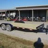 7x18 Wood Deck Car Hauler (2) 3500lb Axle w/ Brake and Ramps -Cheap Trailers Store dsc03531 1 1