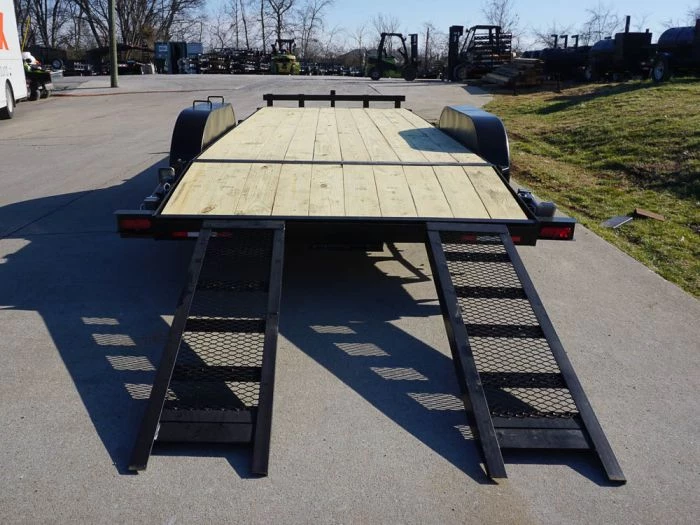 7x18 Wood Deck Car Hauler (2) 3500lb Axle w/ Brake and Ramps 13 7x18 Wood Deck Car Hauler (2) 3500lb Axle w/ Brake and Ramps - Image 11