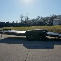 7x18 Steel Floor Car Hauler (2) 3500lb Axle w/ Brake and Ramps -Cheap Trailers Store dsc03547 4 1
