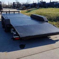 7x18 Steel Floor Car Hauler (2) 3500lb Axle w/ Brake and Ramps -Cheap Trailers Store dsc03548 4 1