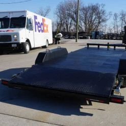 7x18 Steel Floor Car Hauler (2) 3500lb Axle w/ Brake and Ramps -Cheap Trailers Store dsc03549 4 1