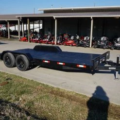 7x18 Steel Floor Car Hauler (2) 3500lb Axle w/ Brake and Ramps -Cheap Trailers Store dsc03552 3 1