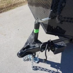 7x16 Enclosed Trailer White V-Nose Blackout Package Tandem Axle -Cheap Trailers Store dsc03560 2 1