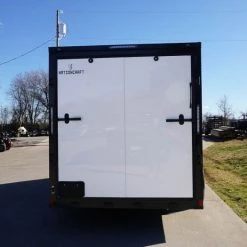 7x16 Enclosed Trailer White V-Nose Blackout Package Tandem Axle -Cheap Trailers Store dsc03565 2 1